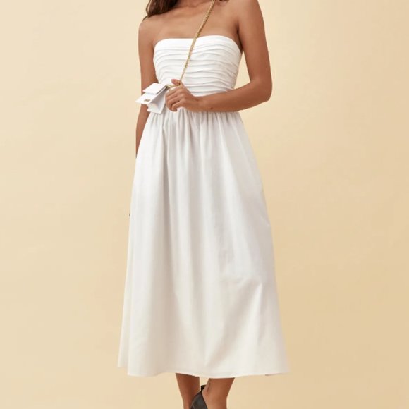 Reformation Dresses & Skirts - Reformation Lissa Dress in White Size 8 #732